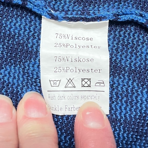 Paul Jones Blue Argyle Sweater Vest Size Large - Picture 8 of 10